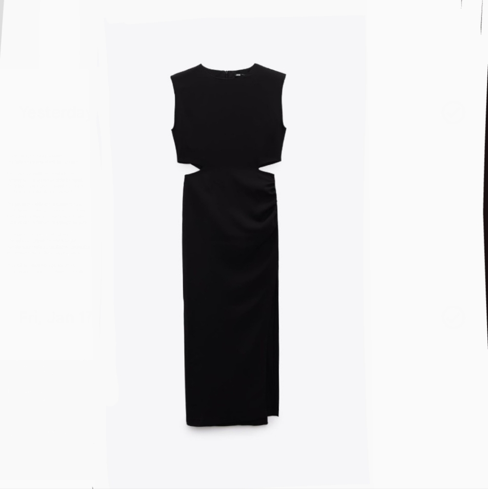 NWT black Zara maxi dress, Women's Size Small